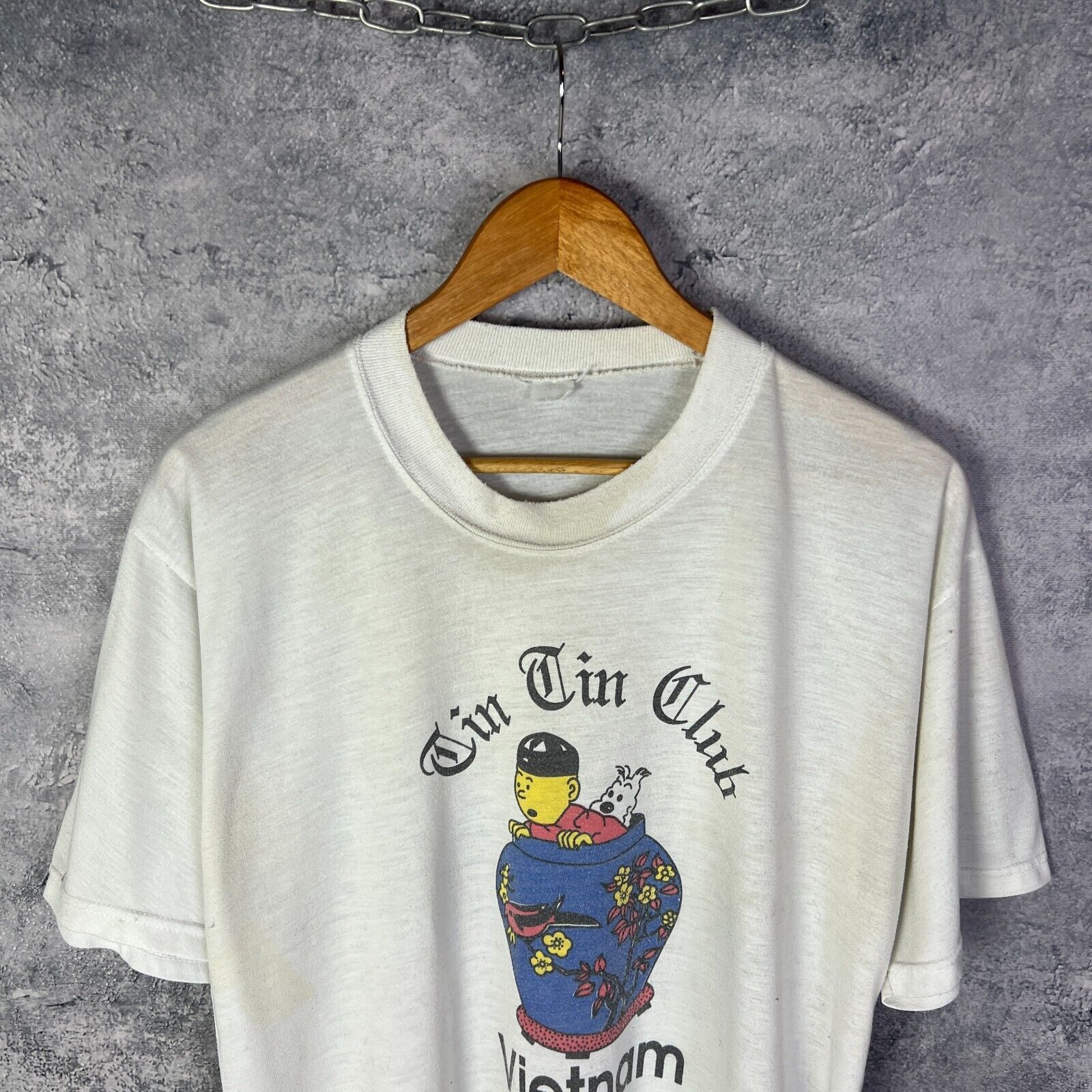 Other TinTin Vintage Tee Men's Size XL White Short Sleeve ` Size US XL / EU 56 / 4 - 2 Thumbnail