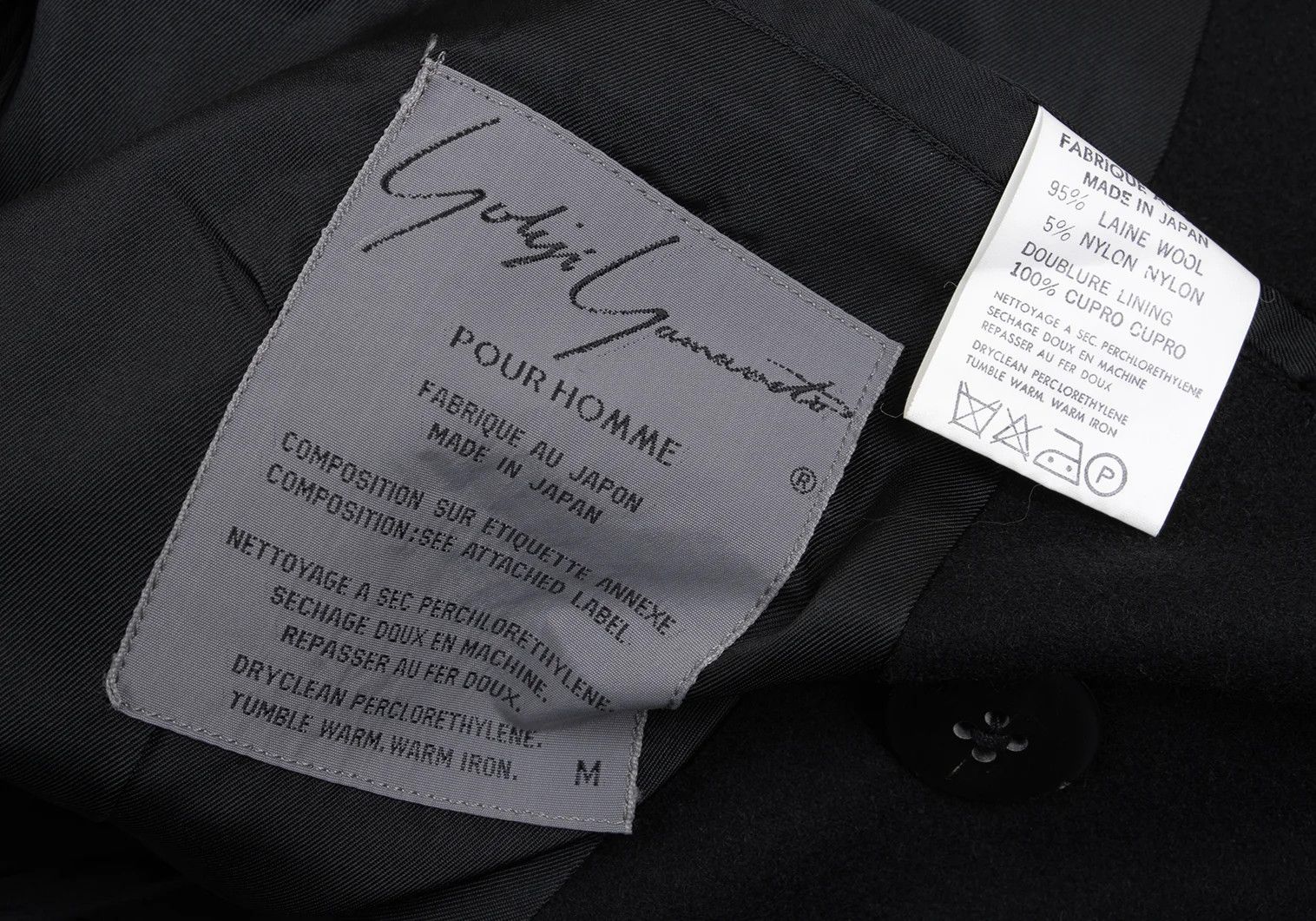 Yohji Yamamoto Yohji Yamamoto Felt Wool Double Jacket Size US M / EU 48-50 / 2 - 18 Thumbnail