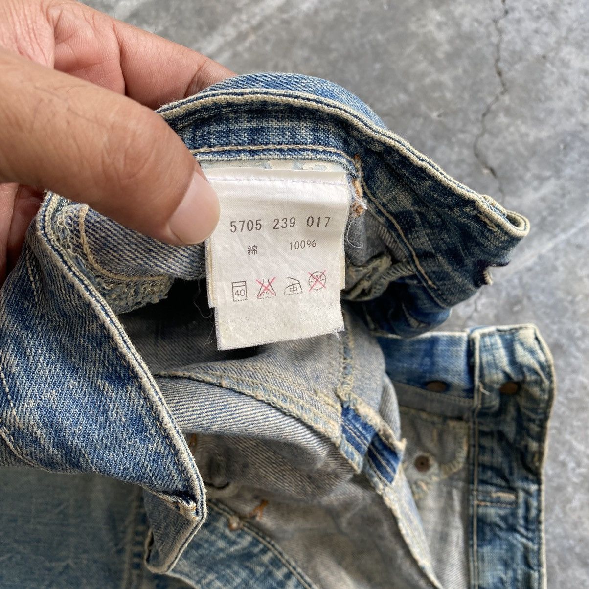 If Six Was Nine Gstar Raw Baggy Wide Distressed Denim w36 Size US 33 - 12 Thumbnail
