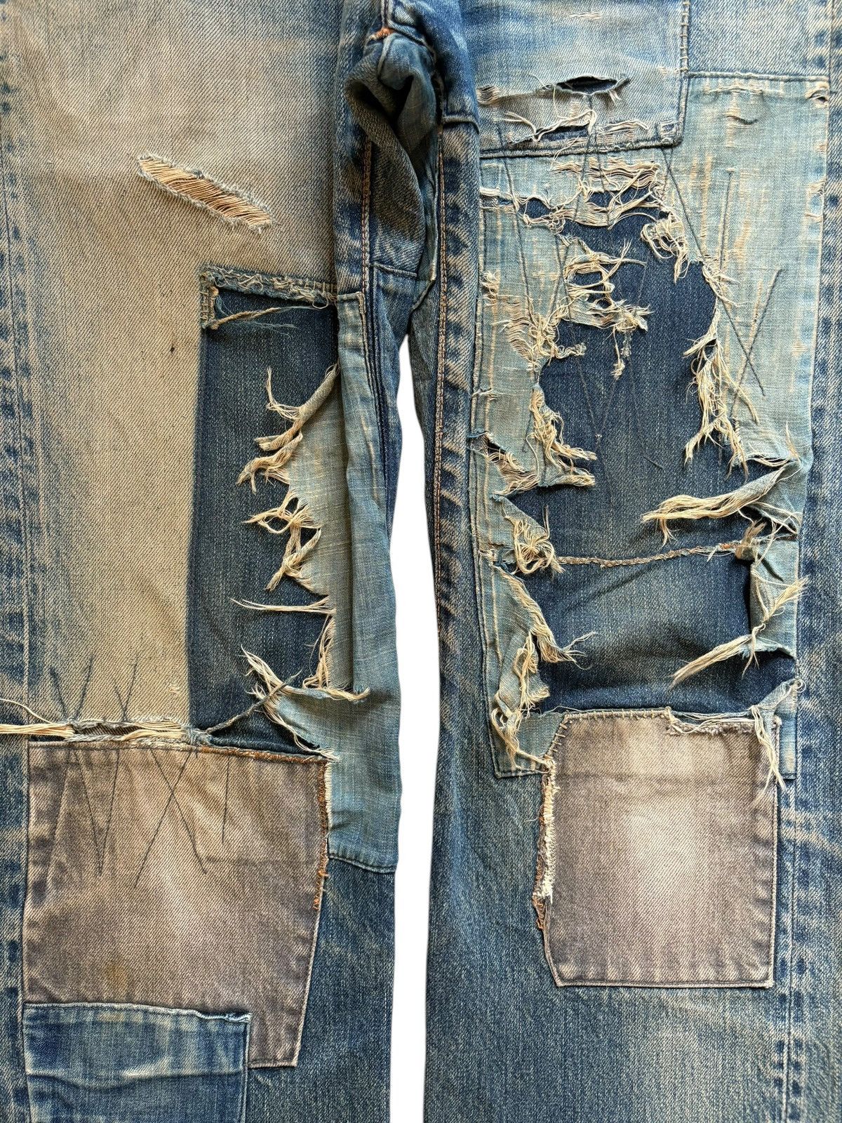 Blue Blue Japan Japanese Hr Market X Blue Blue Japan Mud Wash Loose Jeans Size US 30 / EU 46 - 5 Thumbnail
