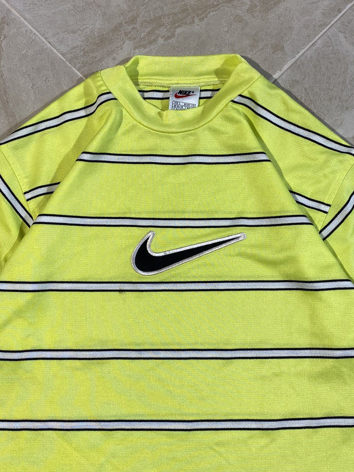 Nike × Vintage Vintage 90s Nike y2k hype deep green swoosh logo t-shirt Size US S / EU 44-46 / 1 - 3 Thumbnail