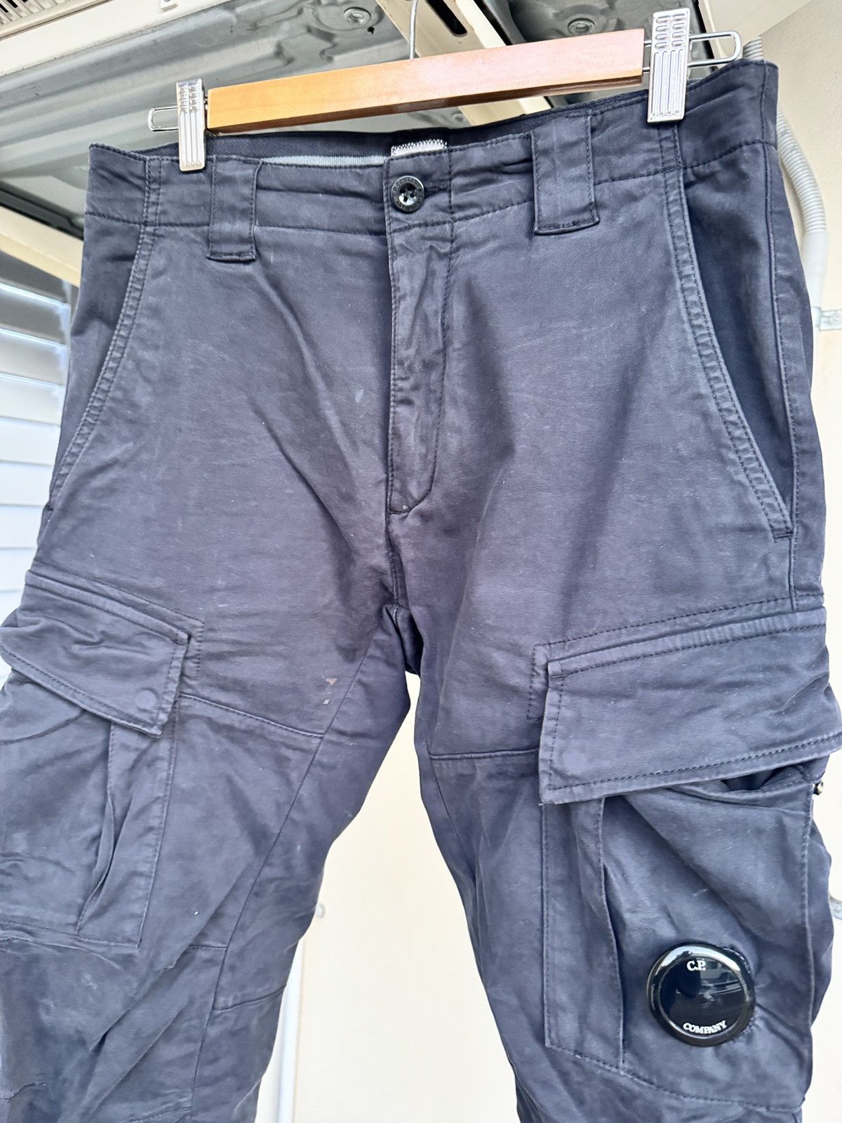 C.P. Company Total Eclipse Dark Navy Stretch Sateen Cargo Pants 44 Size US 28 / EU 44 - 8 Thumbnail