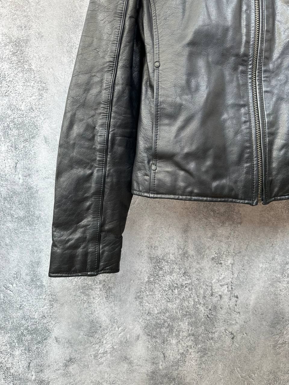 Levi's Vintage Clothing Levi's Black Leather Biker Jacket Quilted Lining Vintage 00s Size M / US 6-8 / IT 42-44 - 7 Thumbnail
