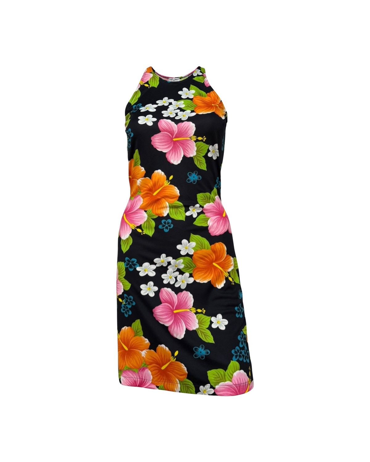 Dolce & Gabbana DOLCE&GABBANA 2000s Vintage Hibiscus Floral Print Midi Dress Size S / US 4 / IT 40 - 1 Thumbnail