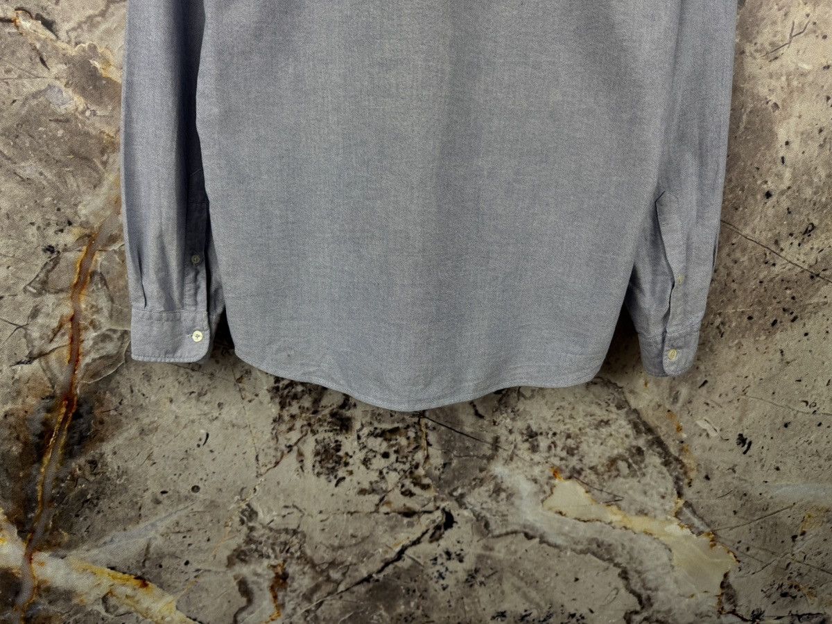 Paul Smith Paul Smith Oxford Shirt Blue Zebra Logo Long Sleeve Cotton Size US M / EU 48-50 / 2 - 12 Thumbnail