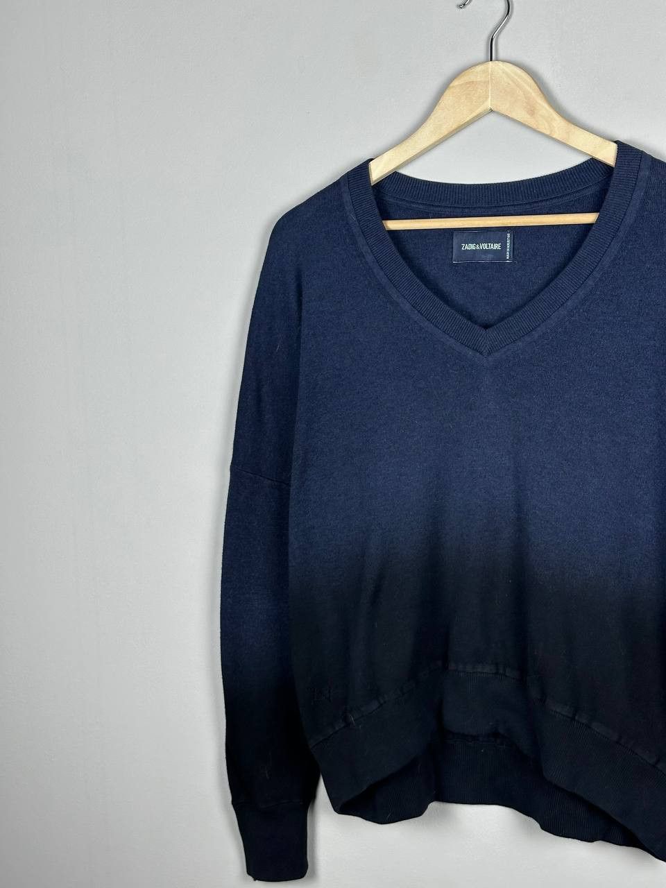 Zadig & Voltaire Zadig & Voltaire Ombre Ombre Sweater V-Neck Avant Garde Size XS / US 0-2 / IT 36-38 - 5 Thumbnail
