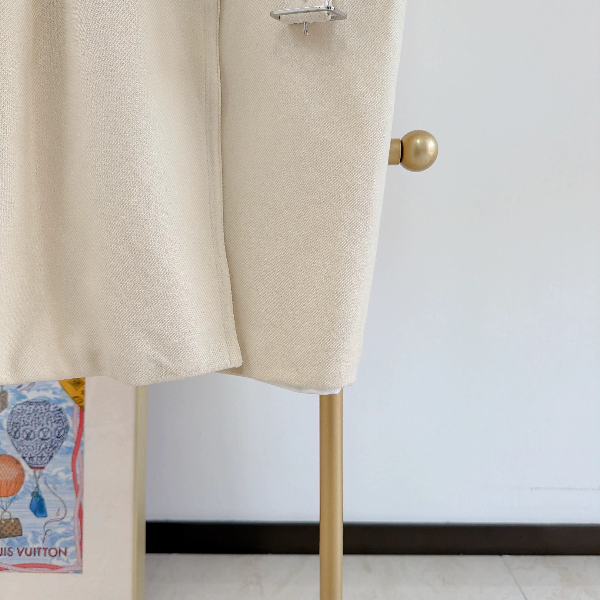 Max Mara Maxmara White Wool Coat F34 Size XS / US 0-2 / IT 36-38 - 5 Thumbnail