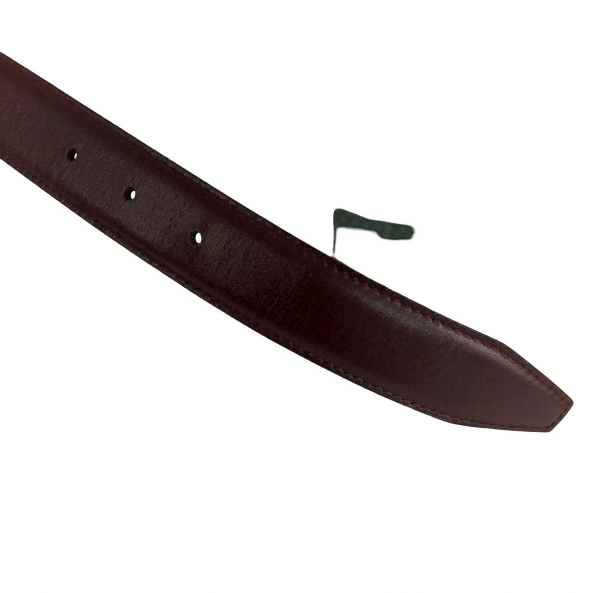 Gucci Gucci G-Buckle Leather Belt Wine Red/Silver Tom Ford Era Size ONE SIZE - 8 Thumbnail
