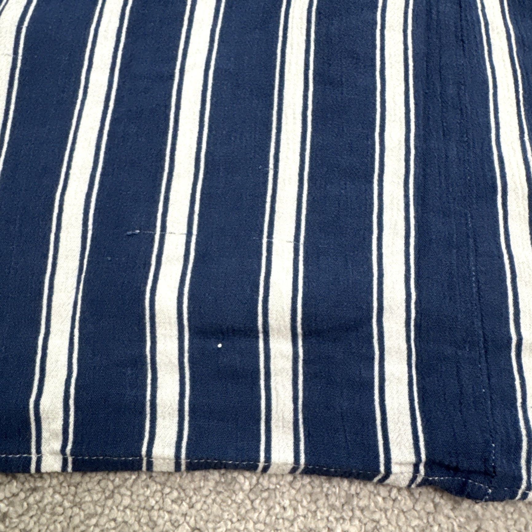 Lulus VINTAGE Lulus Women's A-Line Midi Dress Casual Sleeveless Striped Blue White Summer Small Size S / US 4 / IT 40 - 7 Thumbnail