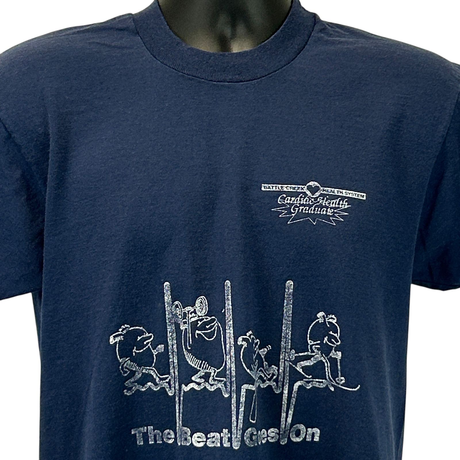 Vintage Vintage 90s Battle Creek Health System T Shirt Blue M Size US M / EU 48-50 / 2 - 1 Thumbnail