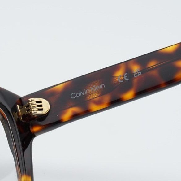 Calvin Klein Calvin Klein CK24526 235 Eyeglasses Havana 52mm Square Frame Size ONE SIZE - 8 Thumbnail