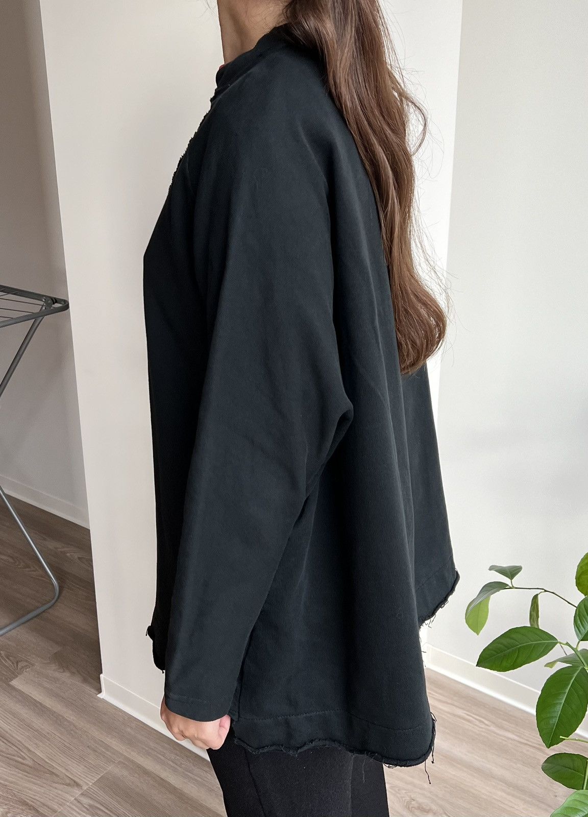 Vintage Nuovo Borgo Avant Garde Black Oversized Sweatshirt Size M / US 6-8 / IT 42-44 - 9 Thumbnail
