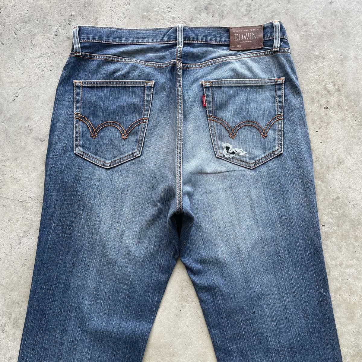 Edwin Vintage Edwin 503 Made In Japan Jeans Faded Pants Denim Size US 36 / EU 52 - 9 Thumbnail
