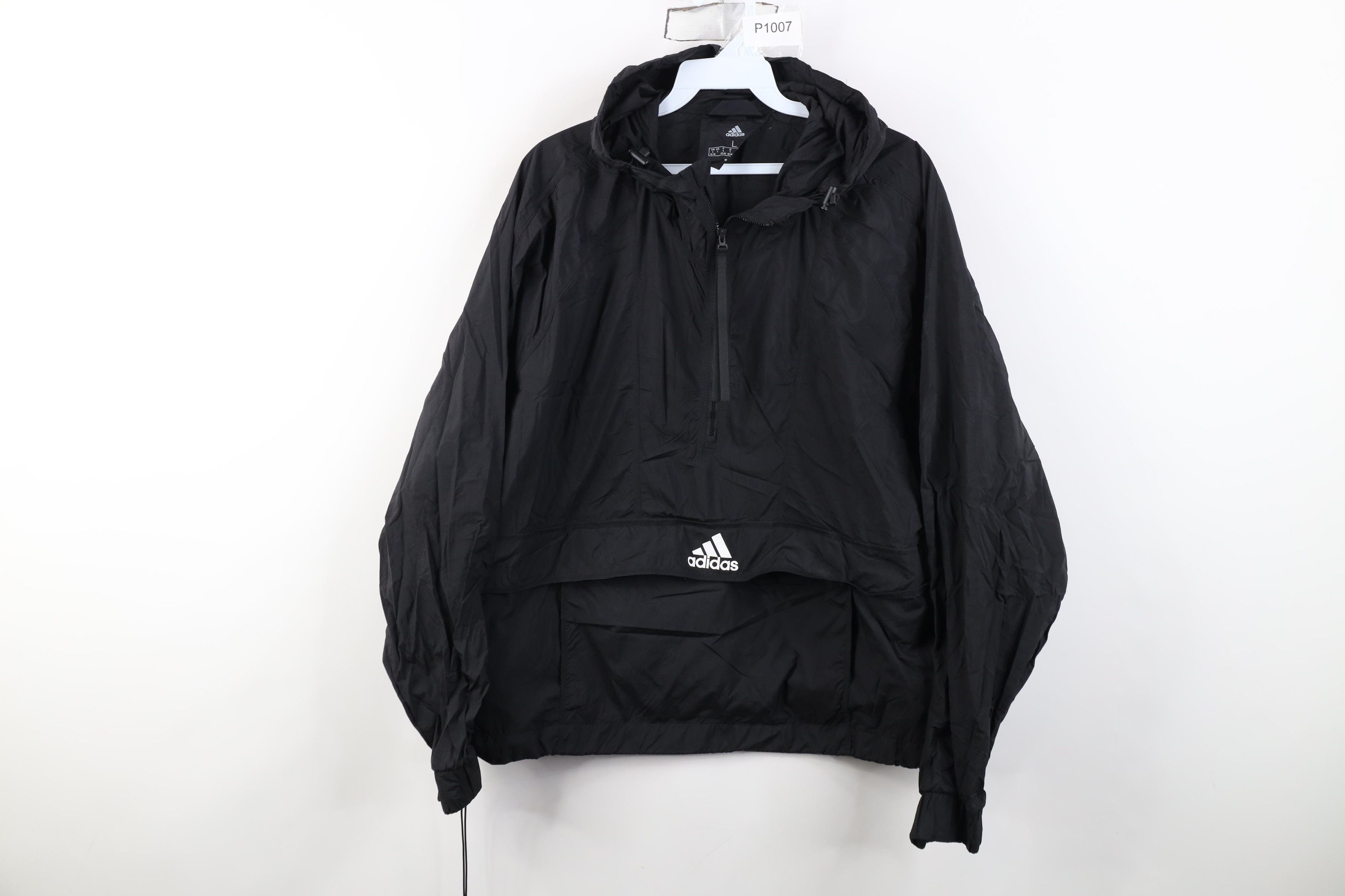 Adidas Vintage Y2K Adidas Cropped Anorak Windbreaker Jacket Size L / US 10 / IT 46 - 1 Thumbnail