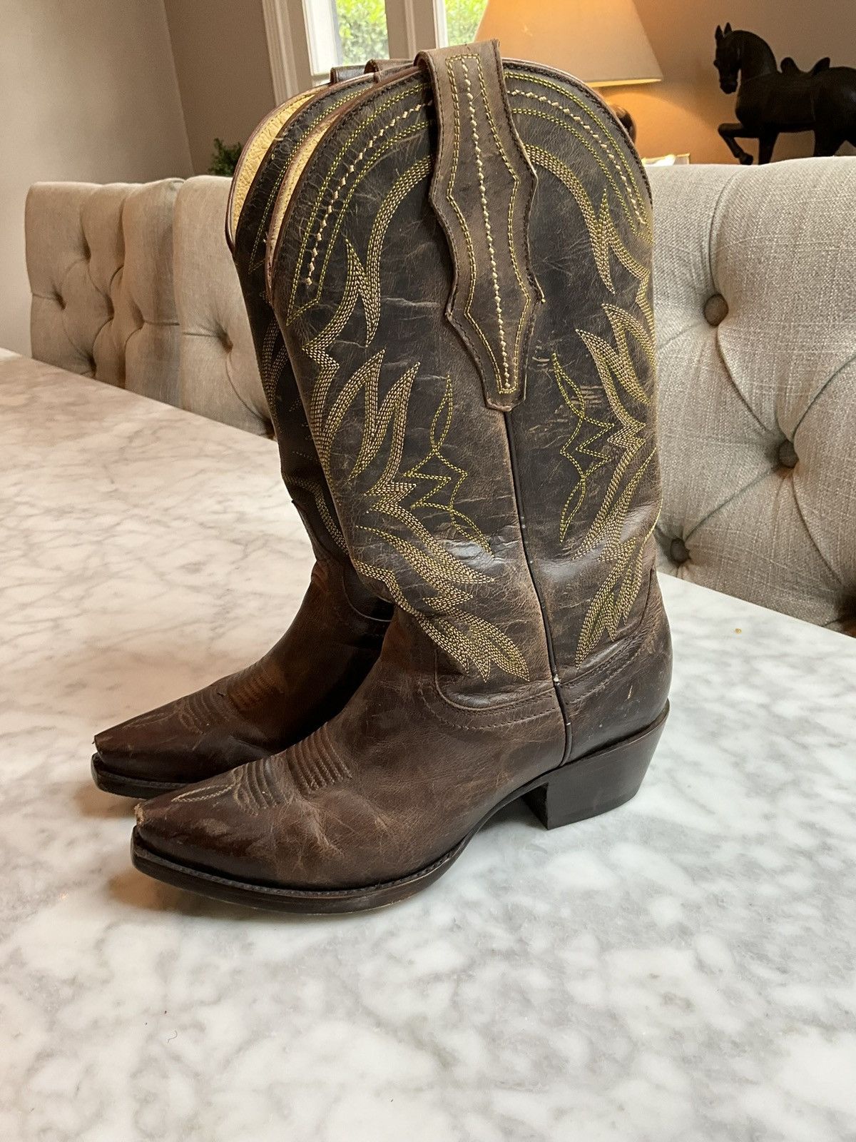 Vintage Cowboy Boots Size US 6.5 / IT 36.5 - 2 Thumbnail