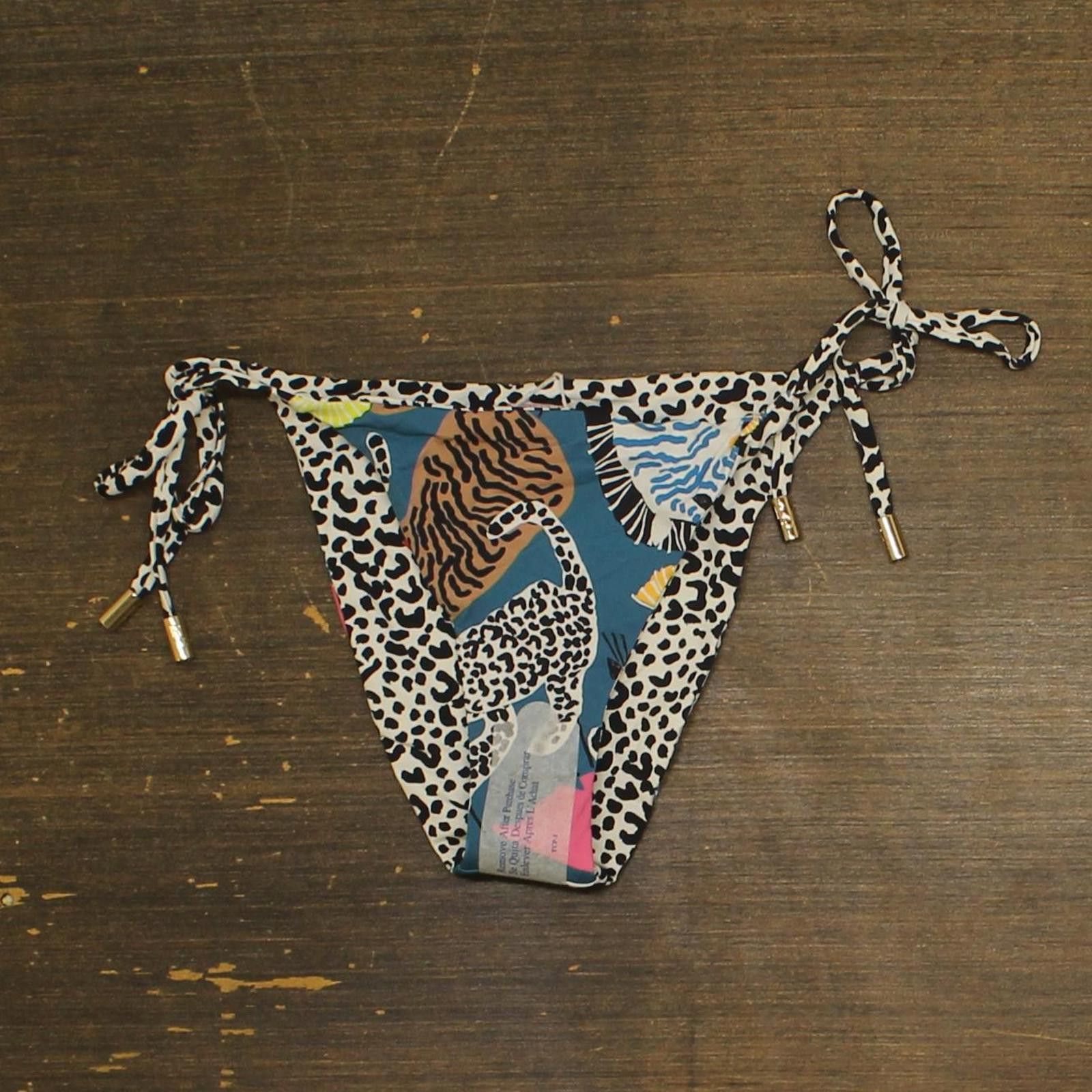 Red Carter Red Carter Reversible Bikini Bottom Indigo Dye Multi Blue S Size ONE SIZE - 3 Thumbnail