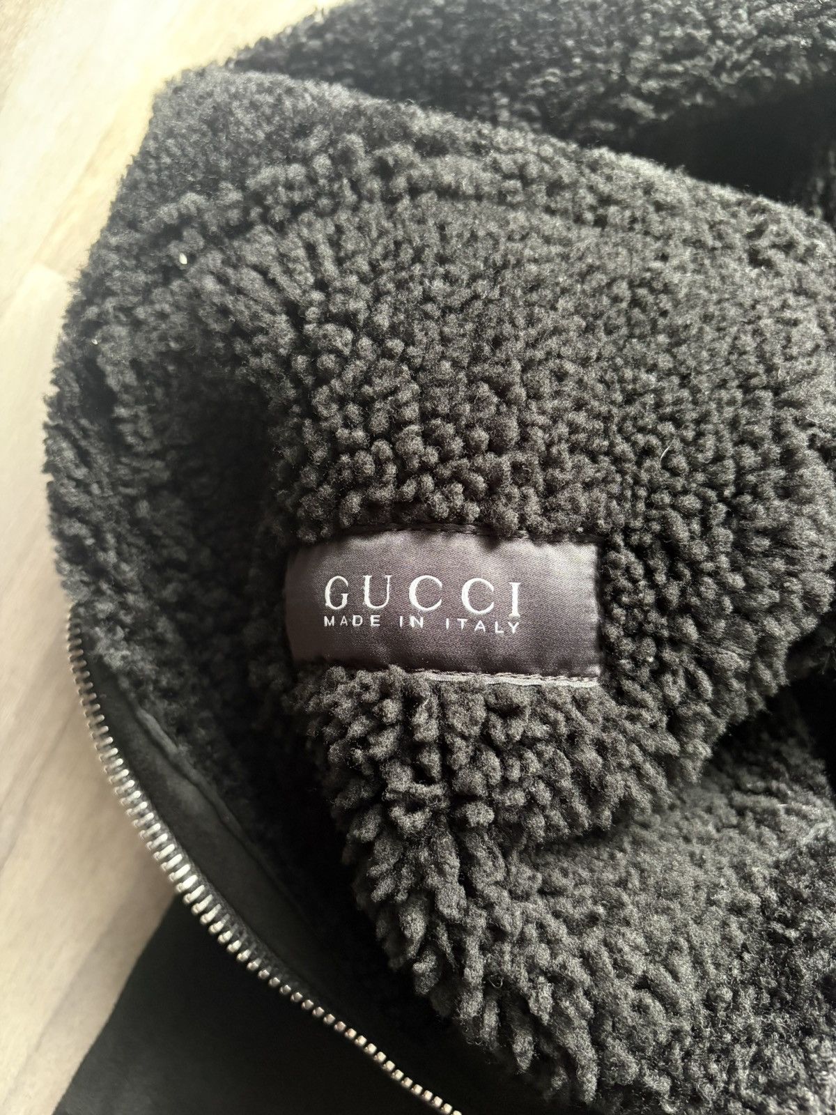 Gucci Gucci Suede Shearling Bomber Jacket Size US L / EU 52-54 / 3 - 5 Thumbnail