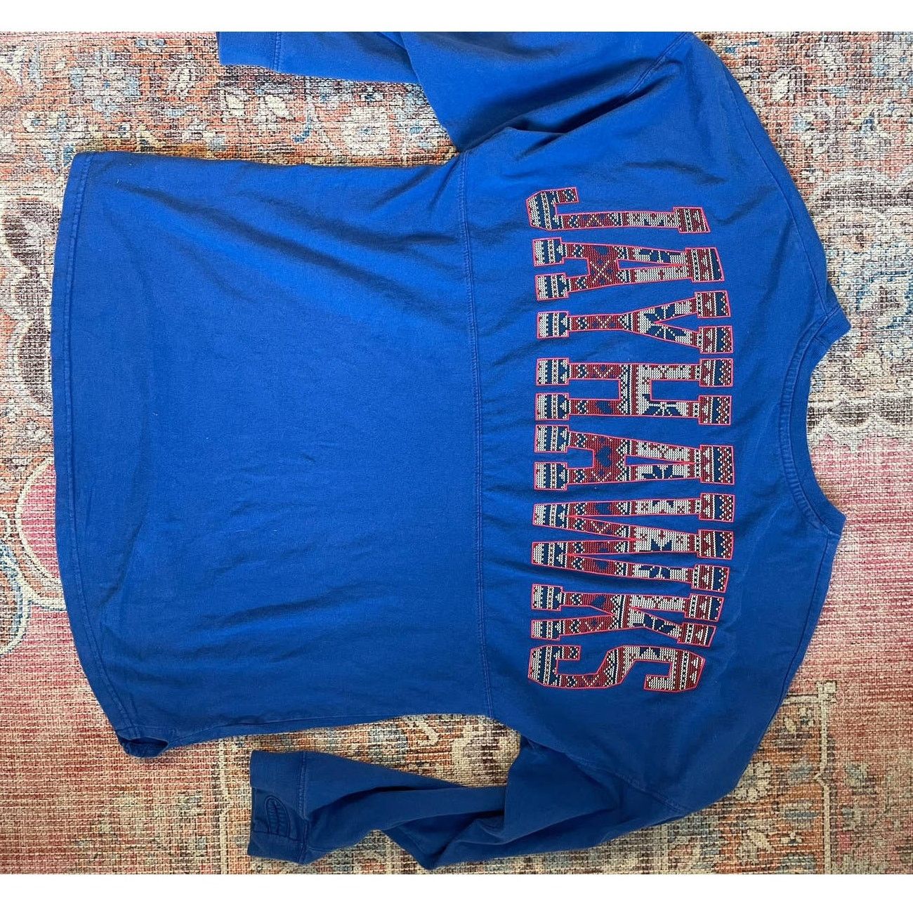 NCAA Kansas University Jayhawks Graphic T-Shirt Adult Size S Size US S / EU 44-46 / 1 - 3 Thumbnail