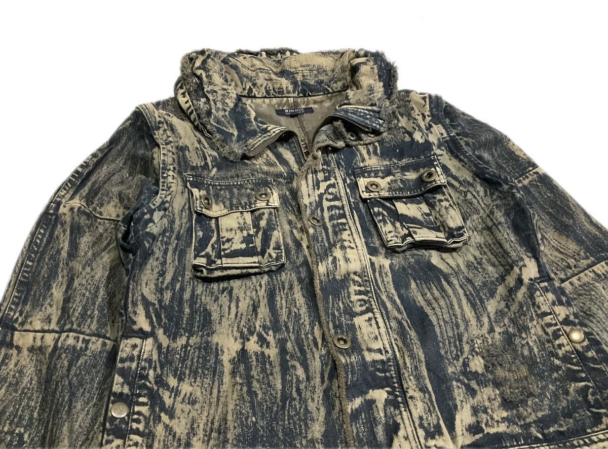 14th Addiction × If Six Was Nine × In The Attic 🔥Sick Y2K In The Attic Mud Wash Denim Jacket Hooded Size US L / EU 52-54 / 3 - 4 Thumbnail