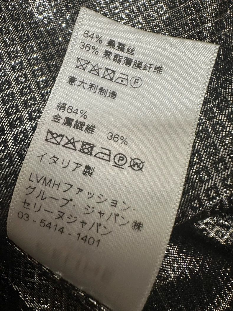 Celine CELINE size 40 Silkworm silk snake silver thread shirt Size US XXS / EU 40 - 7 Thumbnail