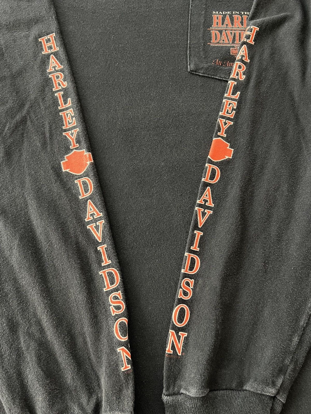 Harley Davidson Vintage 2001 Harley Davidson Las Vegas Pocket Long Sleeve Size US L / EU 52-54 / 3 - 9 Thumbnail