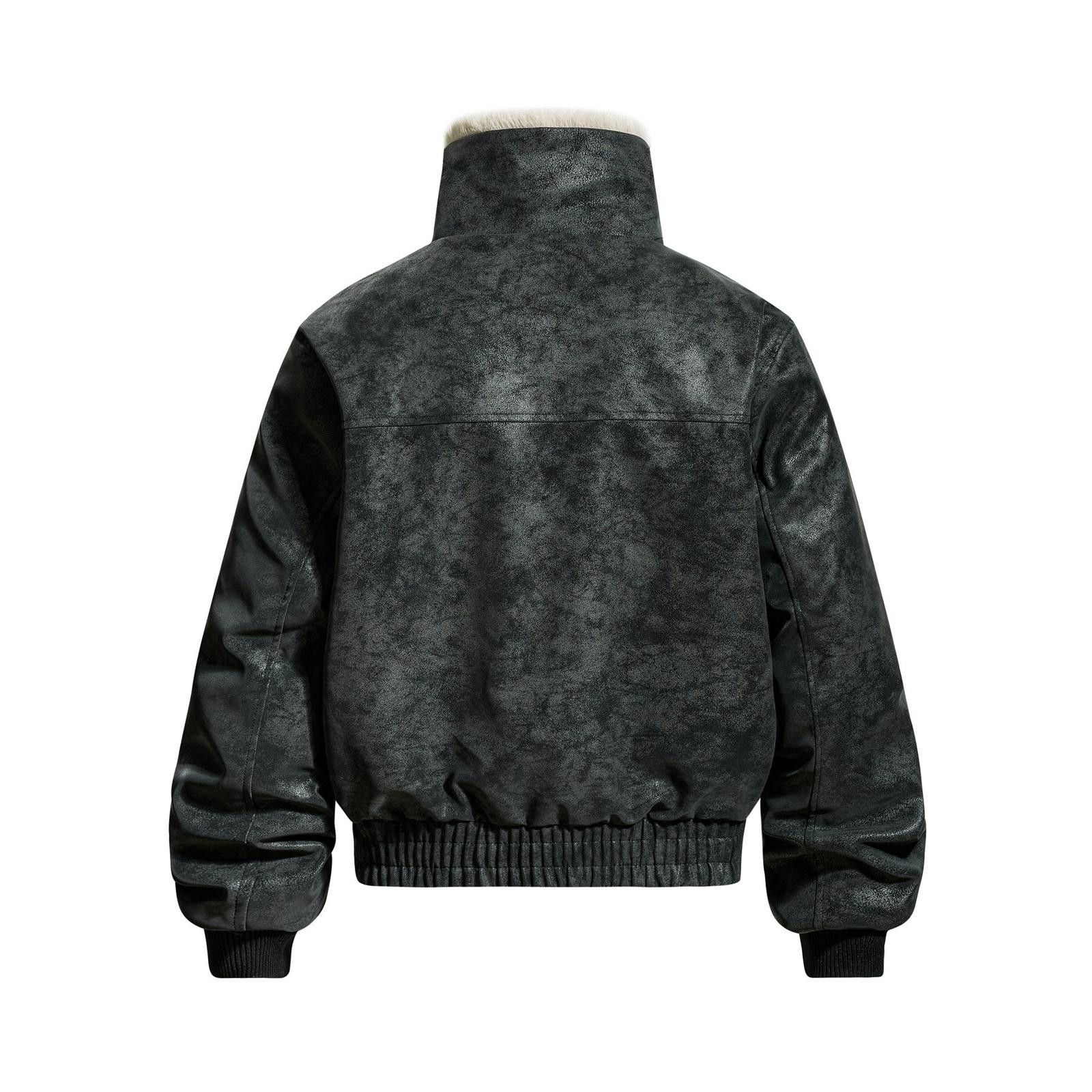 Japanese Brand Faux Fur Lined Bomber Jacket, Cozy Winter Outerwear Size US M / EU 48-50 / 2 - 3 Thumbnail