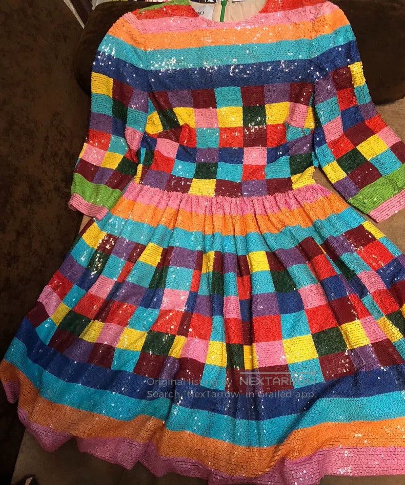 Valentino Valentino Rainbow sequin dress Size M / US 6-8 / IT 42-44 - 7 Thumbnail