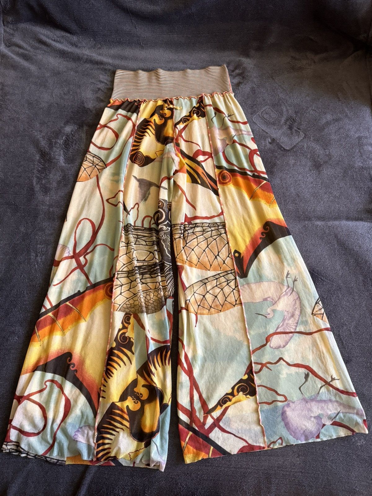 Jean Paul Gaultier Jean Paul Gaultier Woman's Maille Femme pants Mash Print Size 40" / US 18 - 11 Thumbnail