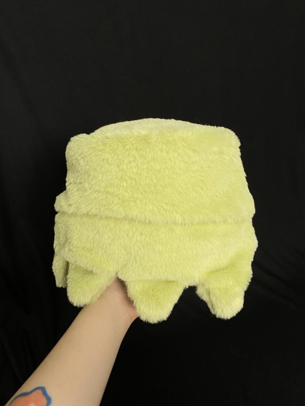 Japanese Brand Deadstock Sun Neon Green Bucket Hat OS Size ONE SIZE - 3 Thumbnail