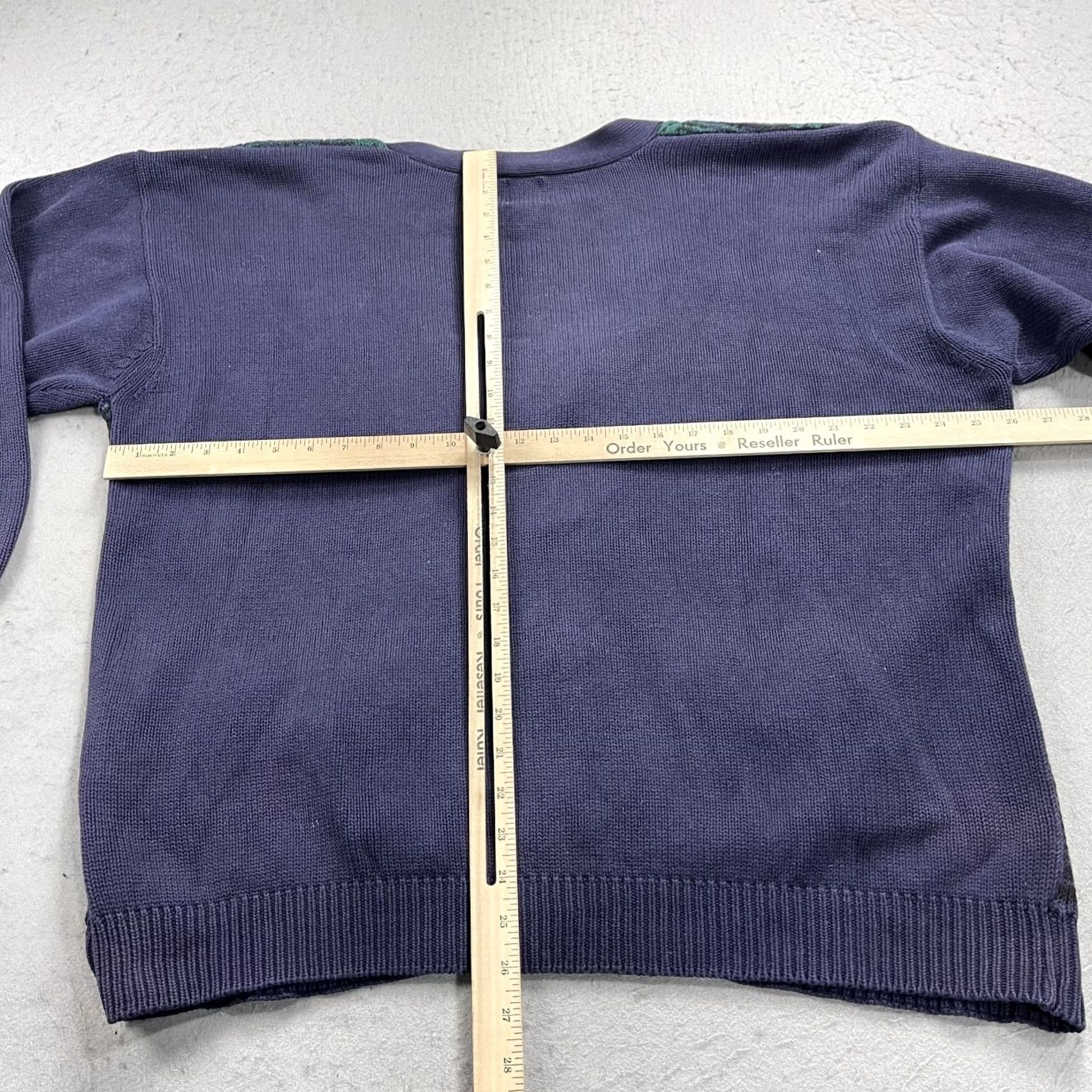 Gap VINTAGE Gap Sweatshirt Mens XL Blue Grandpa Plaid Knit Cardigan Cotton 90s Size US XL / EU 56 / 4 - 6 Thumbnail