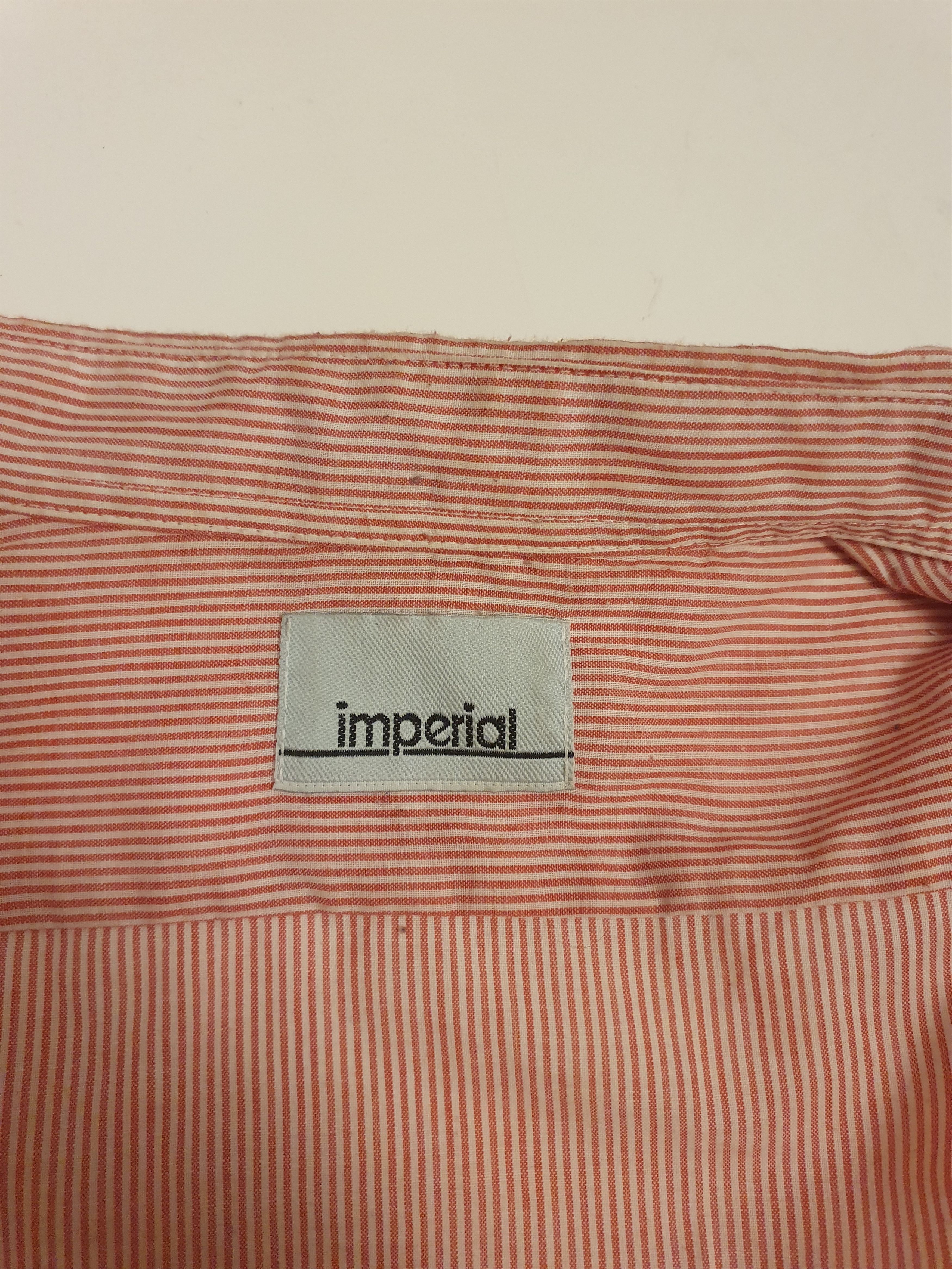 Imperial red & white striped vintage long-sleeve button up shirt Size US L / EU 52-54 / 3 - 3 Thumbnail