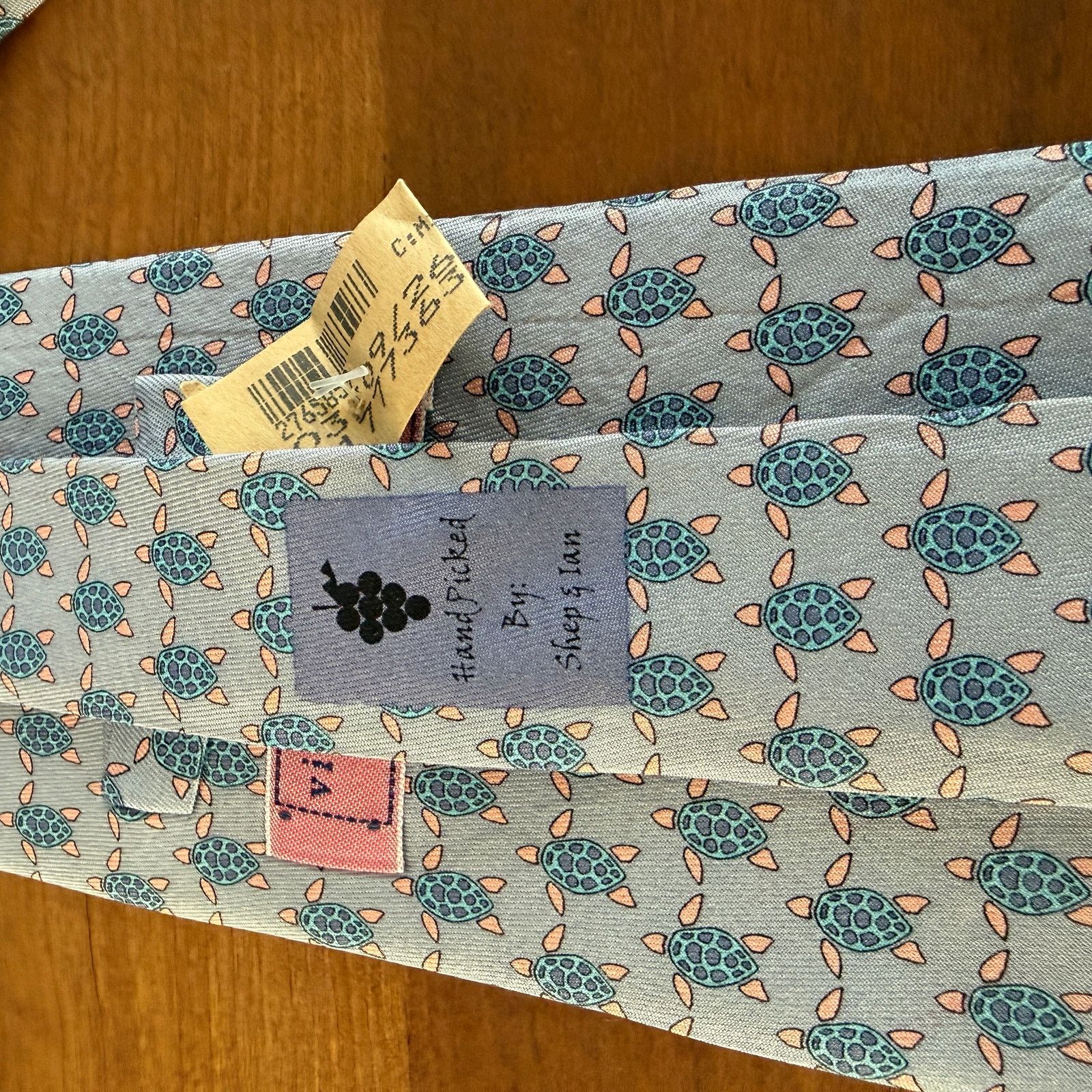 Other Vineyard Vines Men's Silk Sea Turtle Print Necktie Size ONE SIZE - 6 Thumbnail
