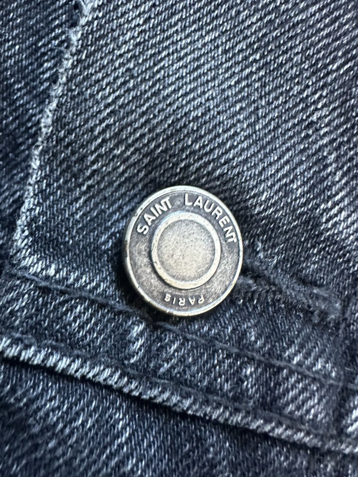 Saint Laurent Paris Saint Laurent Denim jacket faded distressed 2019 Size US M / EU 48-50 / 2 - 3 Thumbnail