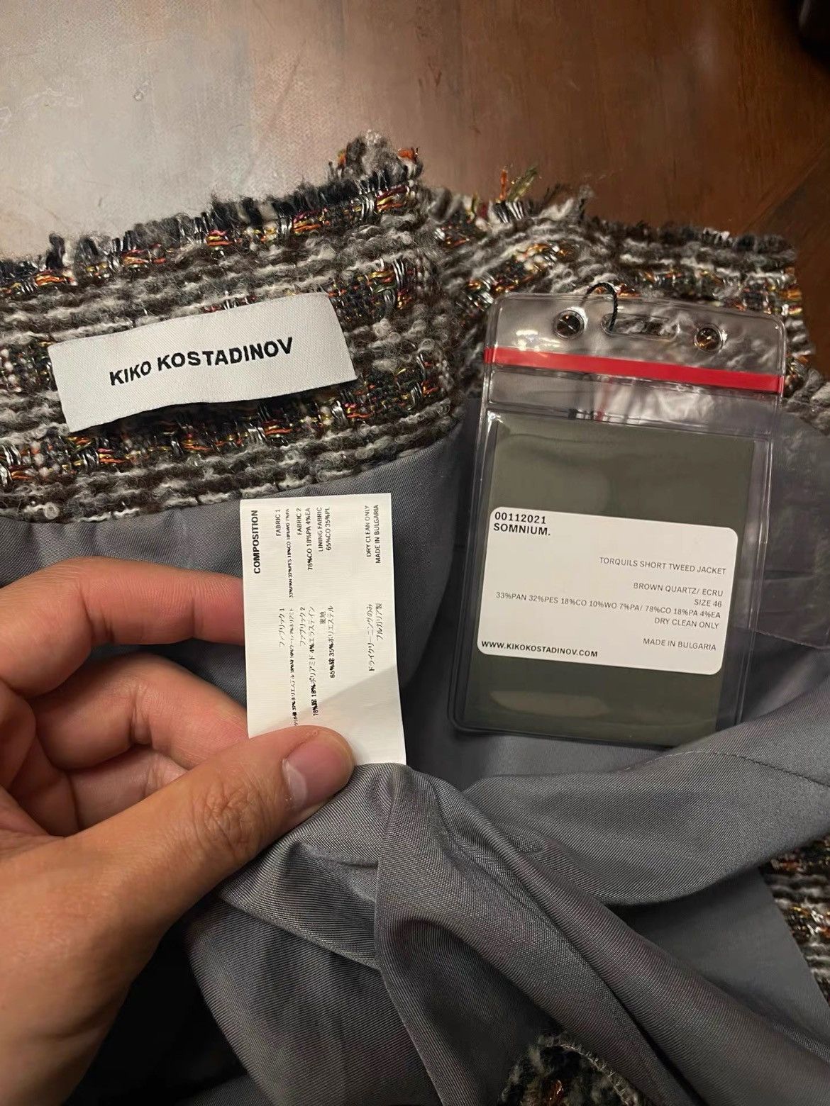 Kiko Kostadinov Sz 46 KIKO KOSTADINOV 21AW Torquils Short Tweed Jacket Size US S / EU 44-46 / 1 - 6 Thumbnail