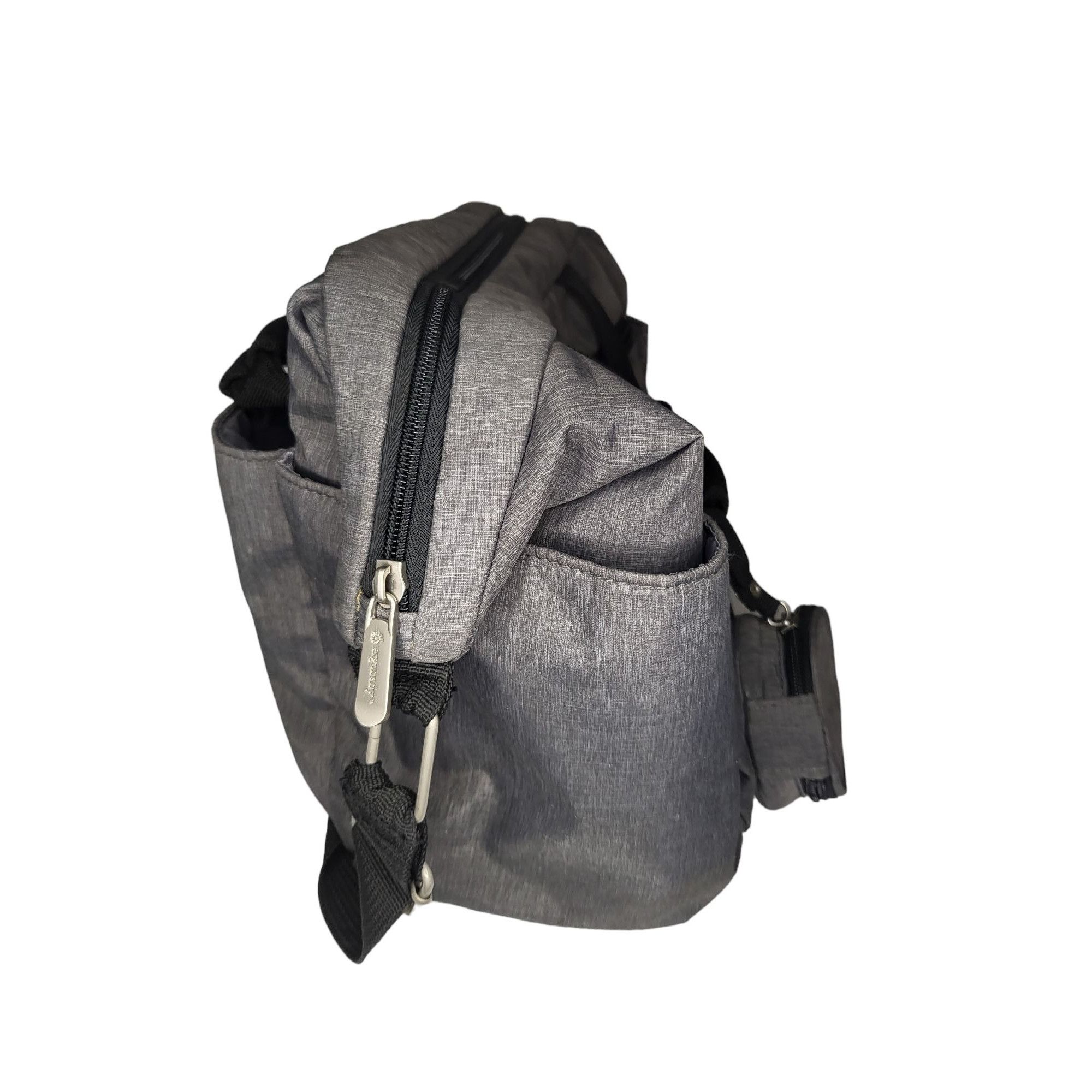 Other Ergobaby Multi Pocket Diaper Shoulder Bag Gray Medium Utilit Size ONE SIZE - 2 Thumbnail
