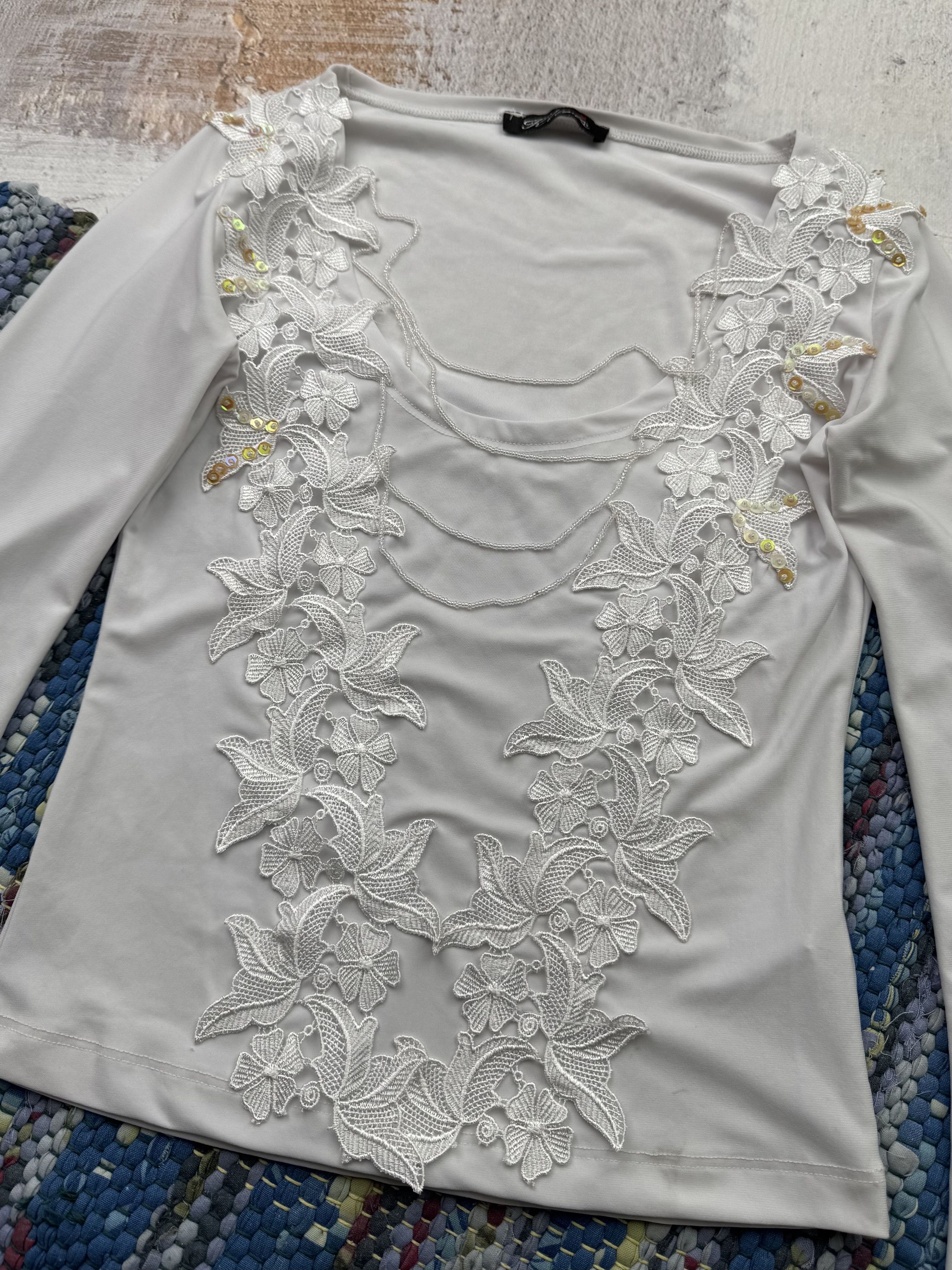 Japanese Brand Vintage Cropped Blouse D15 A768(504) Size XS / US 0-2 / IT 36-38 - 5 Thumbnail