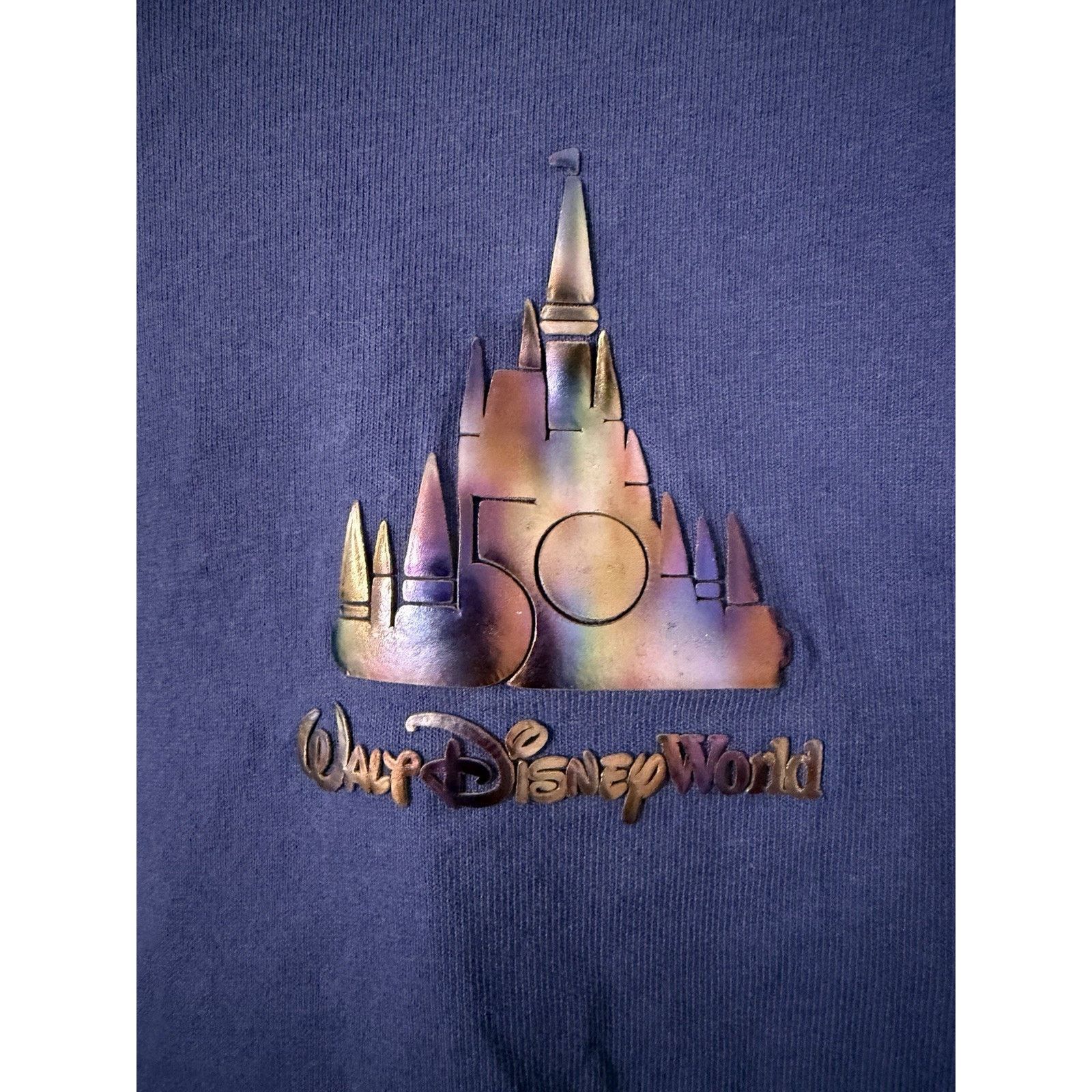 Disney Walt Disney World 50th Anniversary Spirit Jersey Sz M Purple Size M / US 6-8 / IT 42-44 - 2 Thumbnail