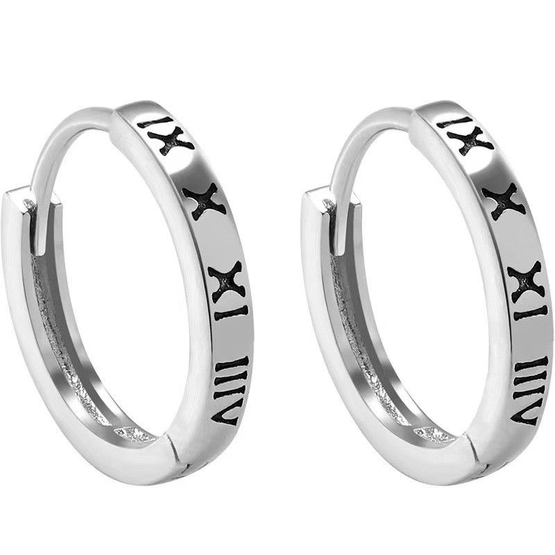 Jewelry × Sterling Silver Dark Earrings One Pairs Chrome Jewelry Size ONE SIZE - 5 Thumbnail