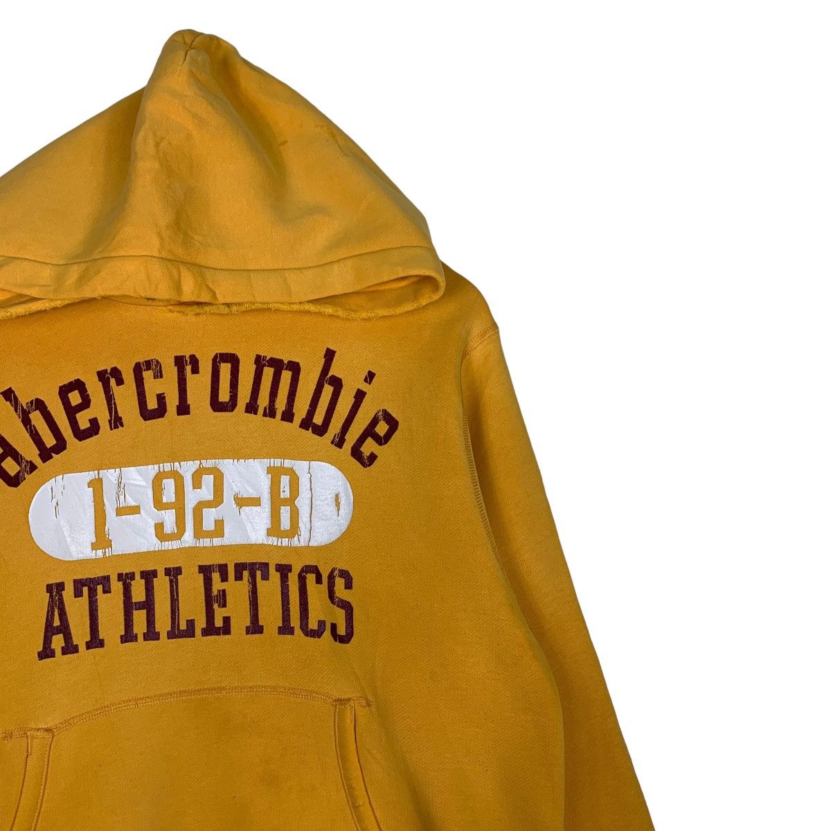 Abercrombie & Fitch Abercrombie Big Logo Yellow Pullover Hoodies #0724-C33 Size US L / EU 52-54 / 3 - 6 Thumbnail