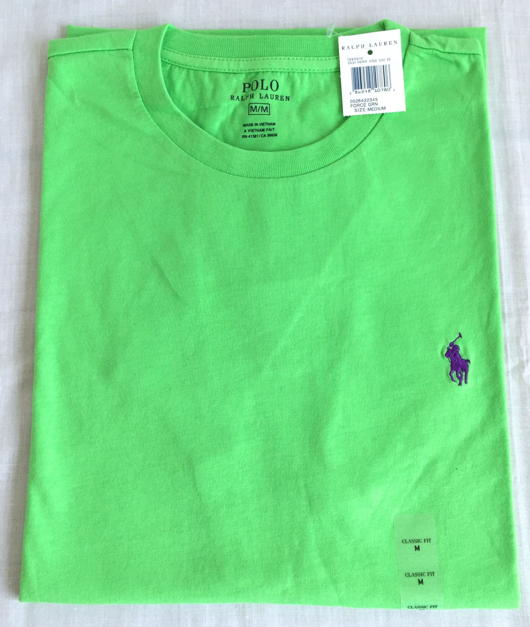 Polo Ralph Lauren Lime Green Pony Logo T-Shirt NWT Size US S / EU 44-46 / 1 - 1 Preview