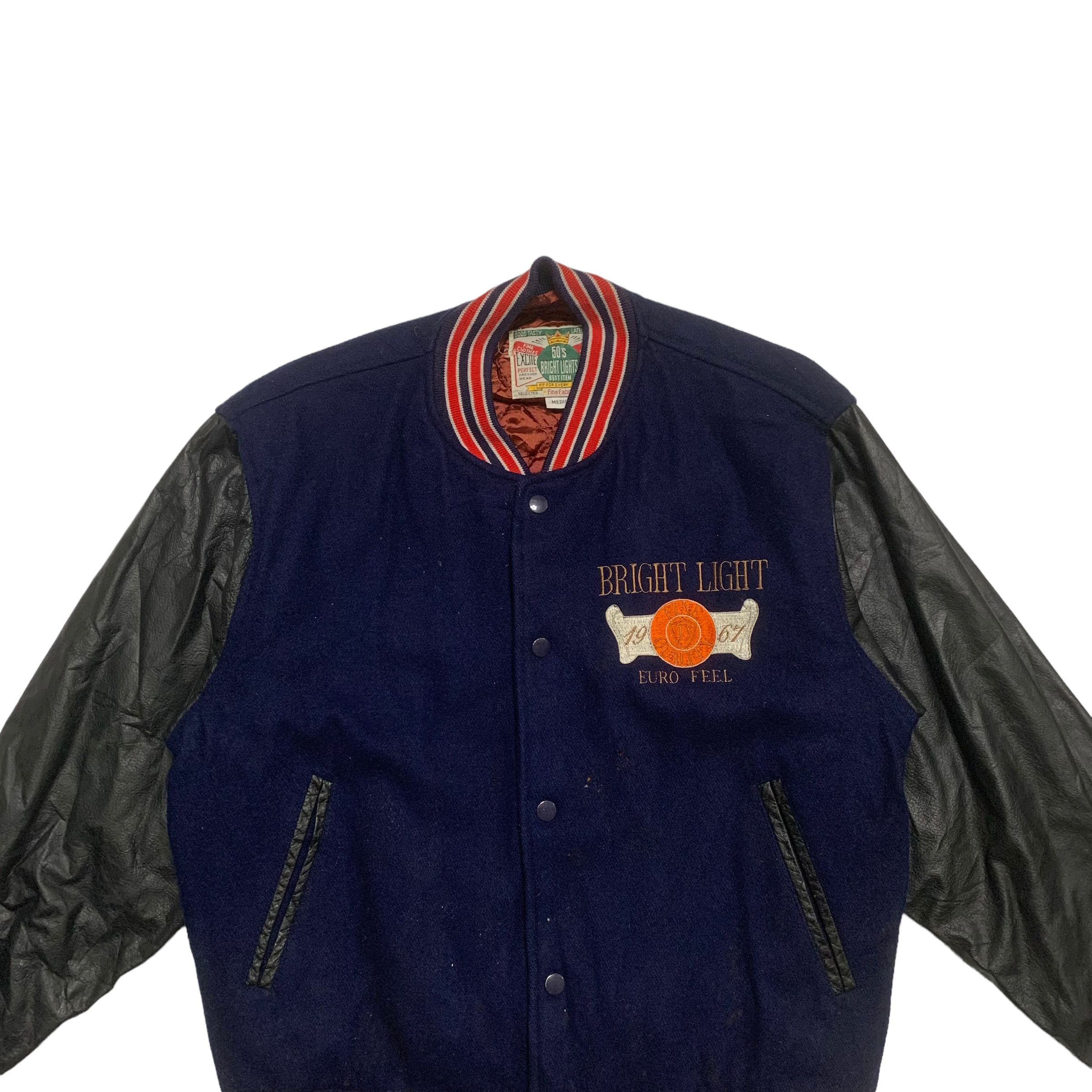 Japanese Brand Vintage Japanese Brand Bright Light Varsity Jacket Size US M / EU 48-50 / 2 - 8 Thumbnail