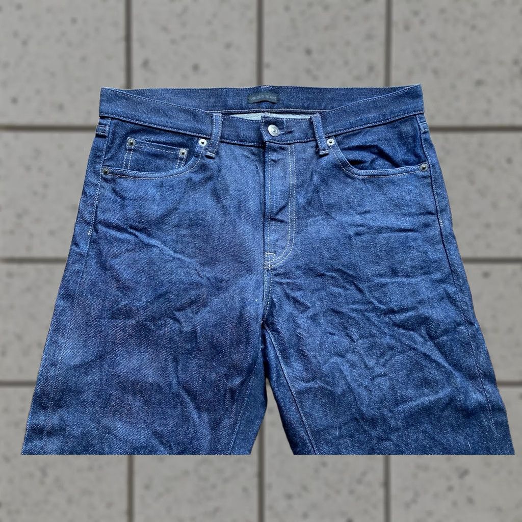 Uniqlo Uniqlo Jeans Mens 32x26 Selvage Blue Dark Wash Slim Straight Kaihara Denim Size US 32 / EU 48 - 1 Thumbnail
