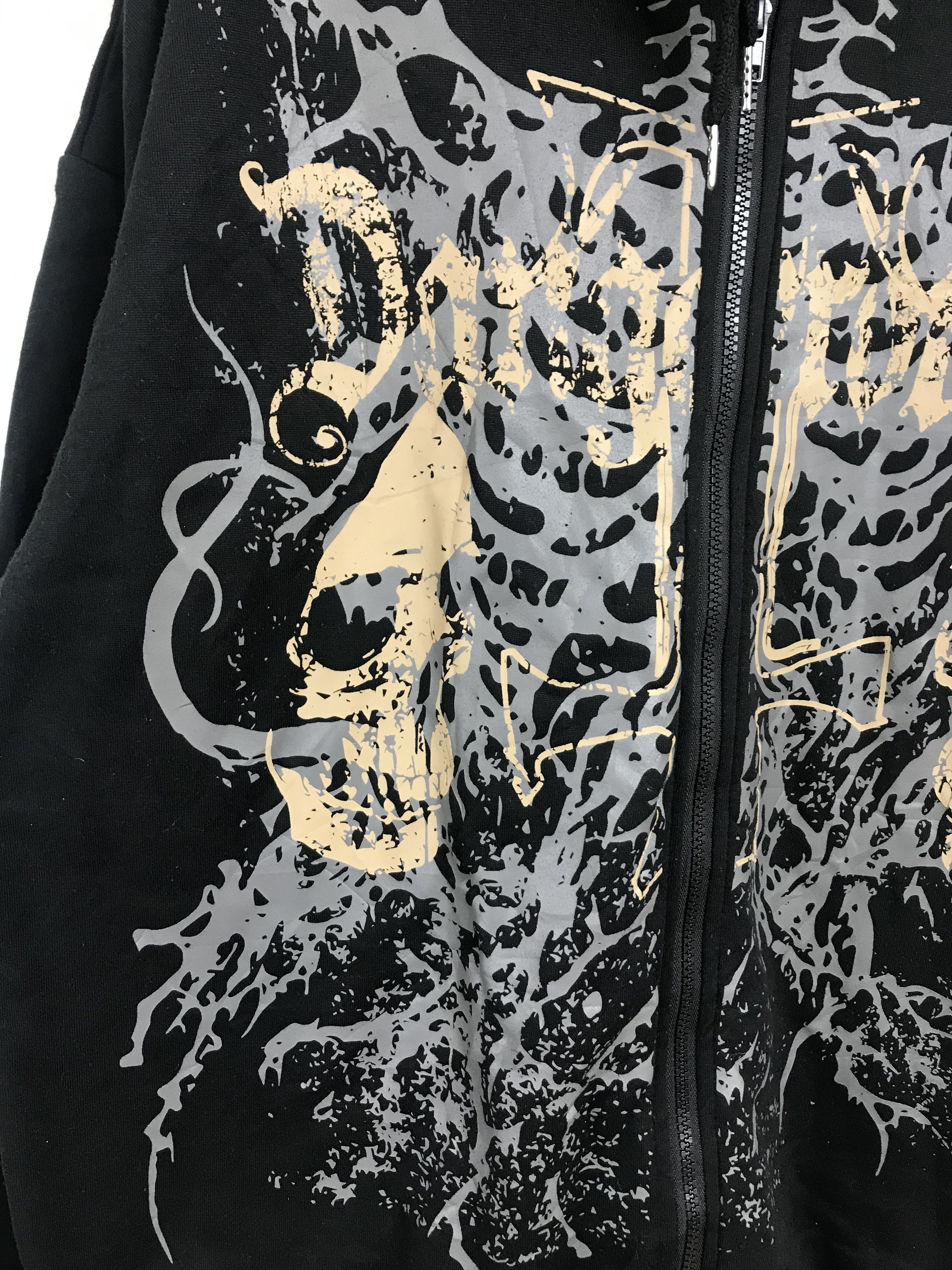 Japanese Brand Japanese Romwe Skeleton Hoodie punk gothic Size US XL / EU 56 / 4 - 2 Thumbnail