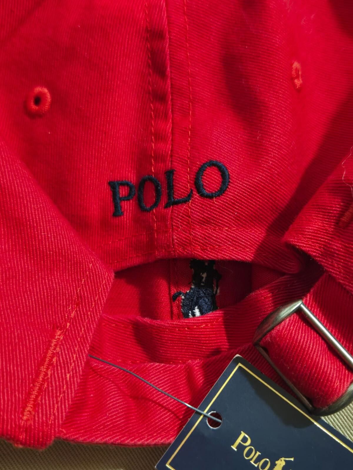 Polo Ralph Lauren Polo Ralph Lauren Mens Ball Cap Hat Red Pony Adjustable NWT Size ONE SIZE - 3 Thumbnail