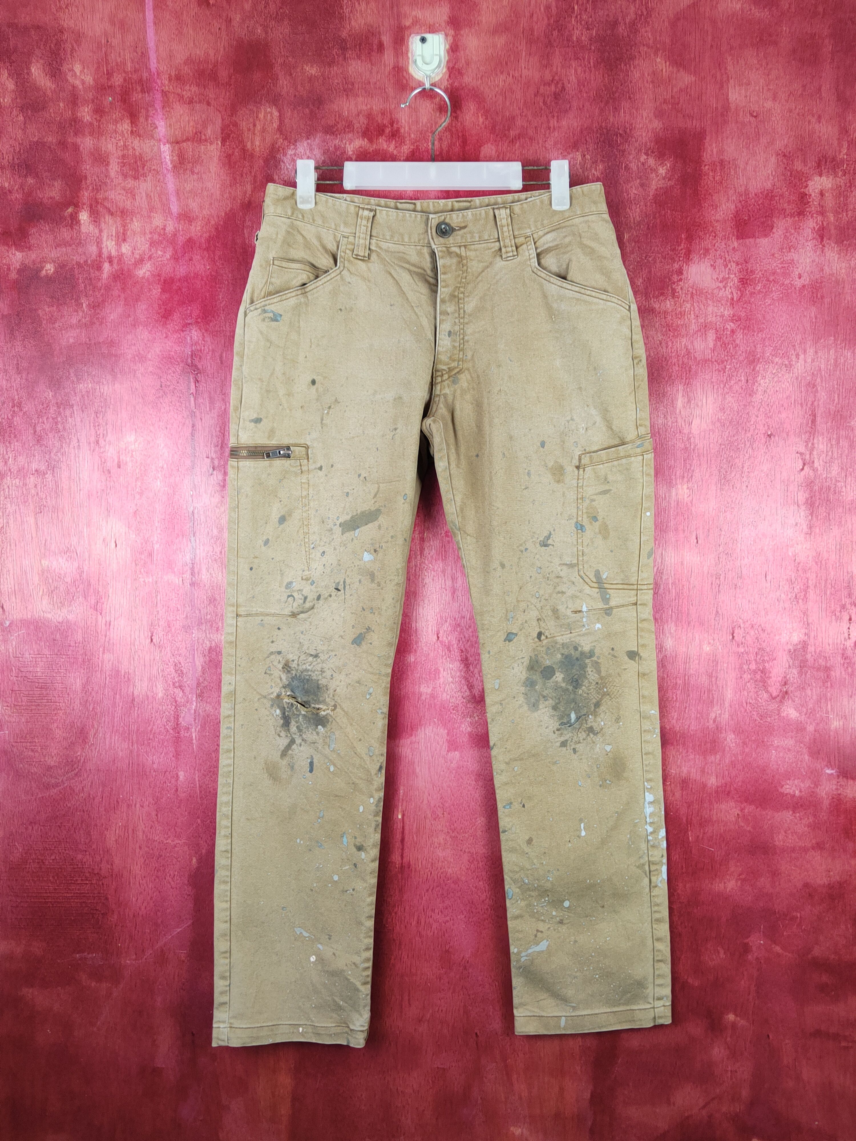 Fine Assist Brown Distressed Ripped Jeans #S17 95