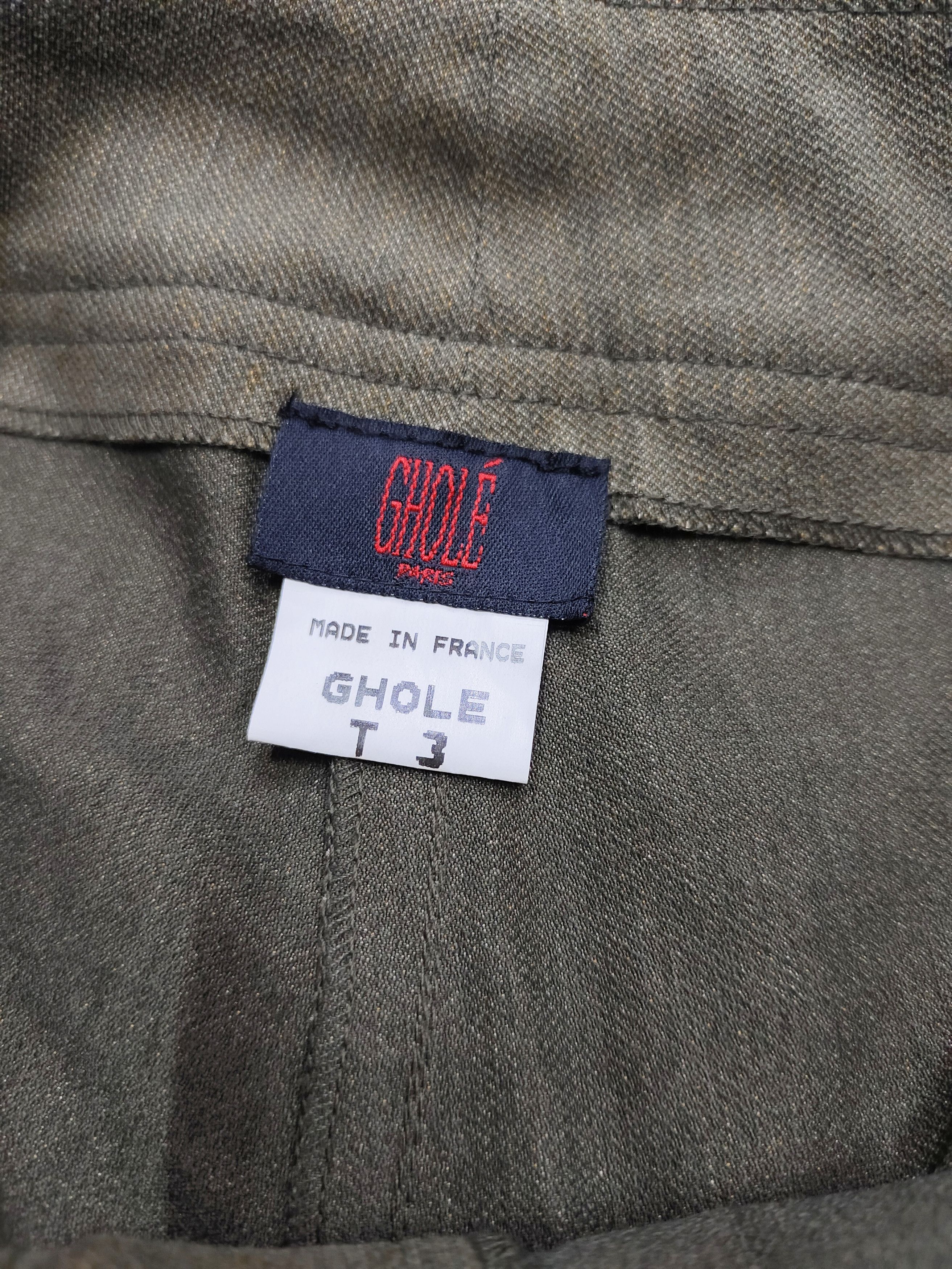 Vintage 90s Ghole- "Sylvia" Minimal French Design Straight Pants Size 28" / US 6 / IT 42 - 5 Thumbnail