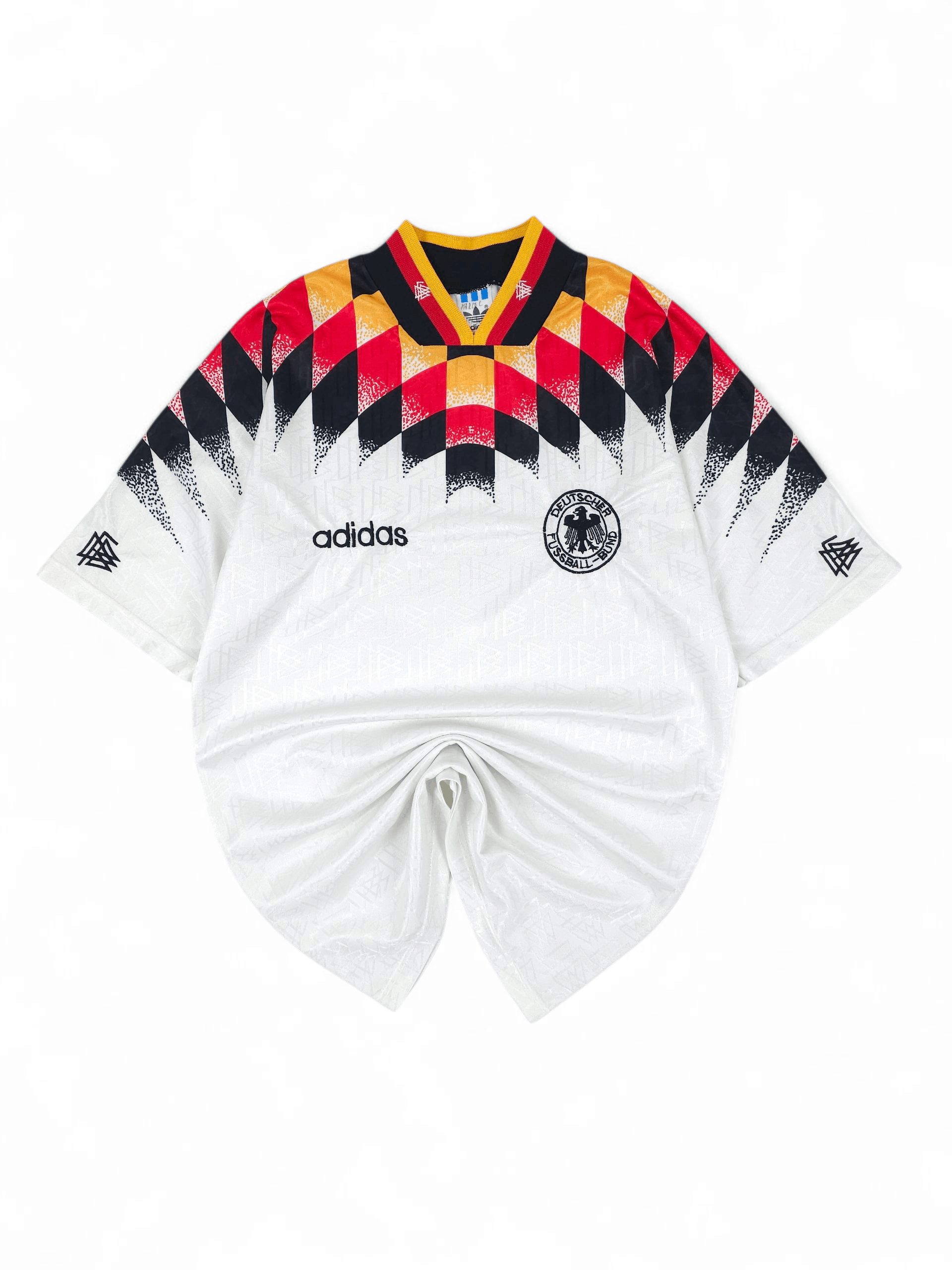 Adidas 💎 Vintage 1994-1996 Adidas Germany Home Soccer Jersey Size US S / EU 44-46 / 1 - 1 Thumbnail