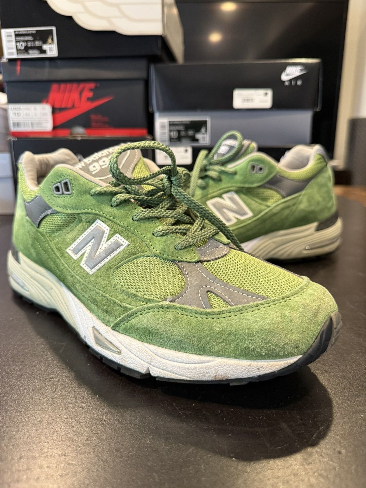 New Balance New Balance 991 Made in UK Bright Green US10 Size US 10 / EU 43 - 3 Thumbnail