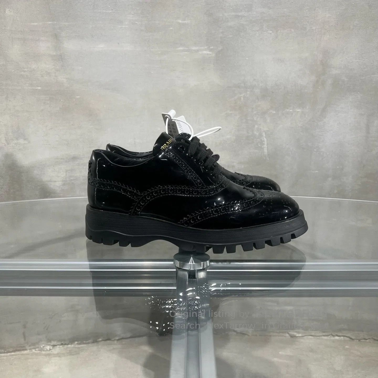 Prada Prada Lefu shoes with a glossy finish and leather uppers Size US 5.5 / IT 35.5 - 2 Thumbnail