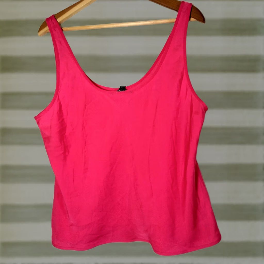 Ralph Lauren Lauren Ralph Lauren Tank Shirt Women XL Pink Hibiscus Lightweight Sleeveless Cami Top Size XL / US 12-14 / IT 48-50 - 1 Thumbnail